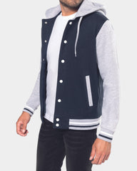 Kurtka Teddy unisex z kapturem z logo - 4