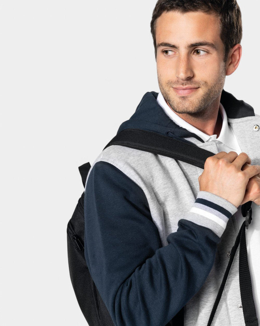 Kurtka Teddy unisex z kapturem z logo - 5