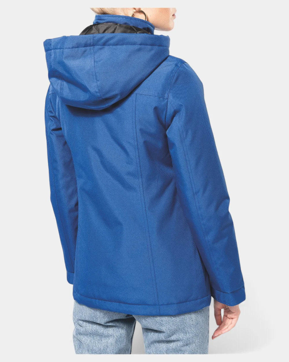 Damska parka z kapturem z logo - 6