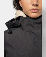Damska parka z kapturem z logo - 2
