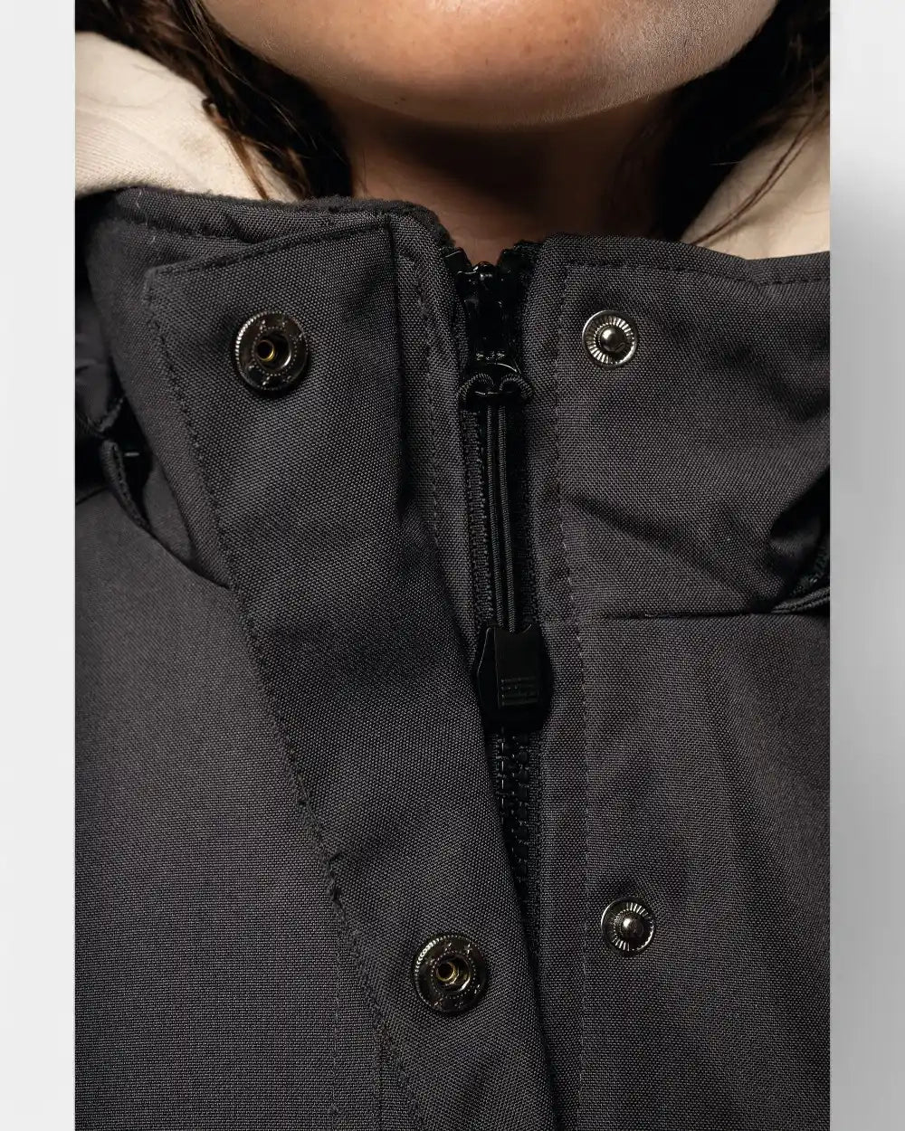 Damska parka z kapturem z logo - 3