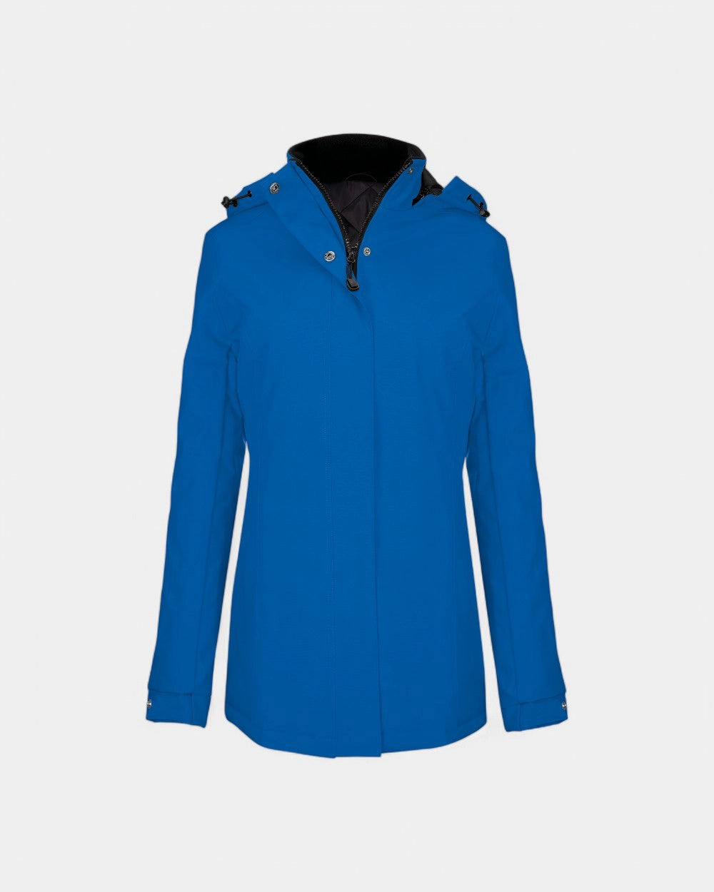 Damska parka z kapturem z logo - 7