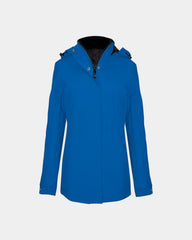 Damska parka z kapturem z logo - 7