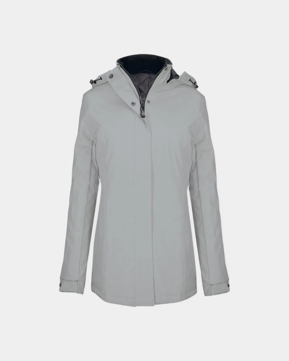Damska parka z kapturem z logo - 8