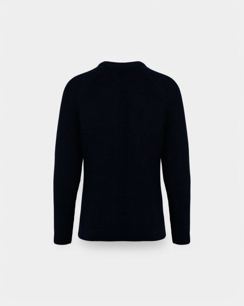 Ekologiczny męski sweter o grubym splocie z logo - 4
