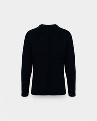Ekologiczny męski sweter o grubym splocie z logo - 4