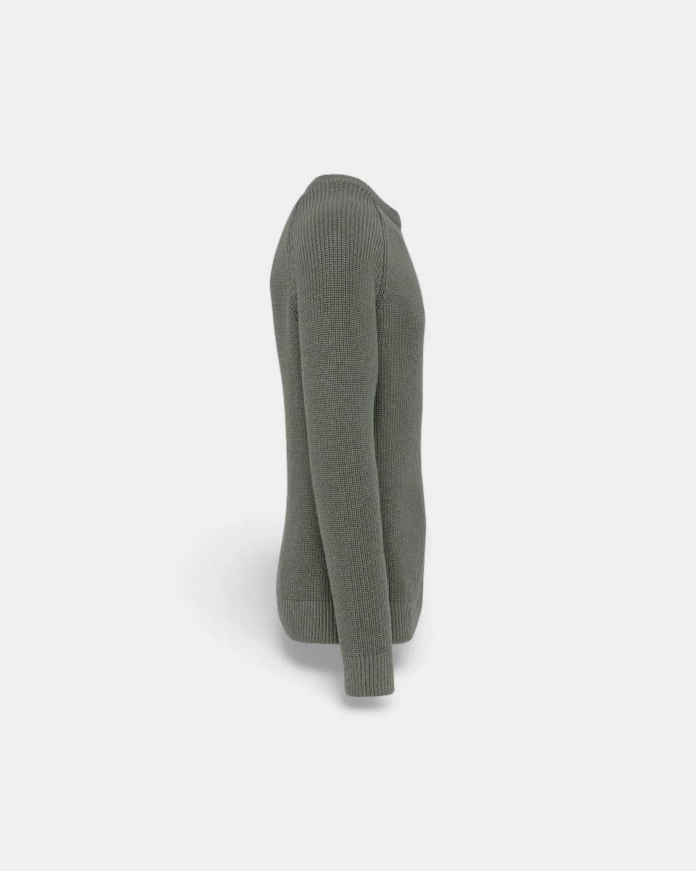 Ekologiczny męski sweter o grubym splocie z logo - 7