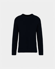 Ekologiczny męski sweter o grubym splocie z logo