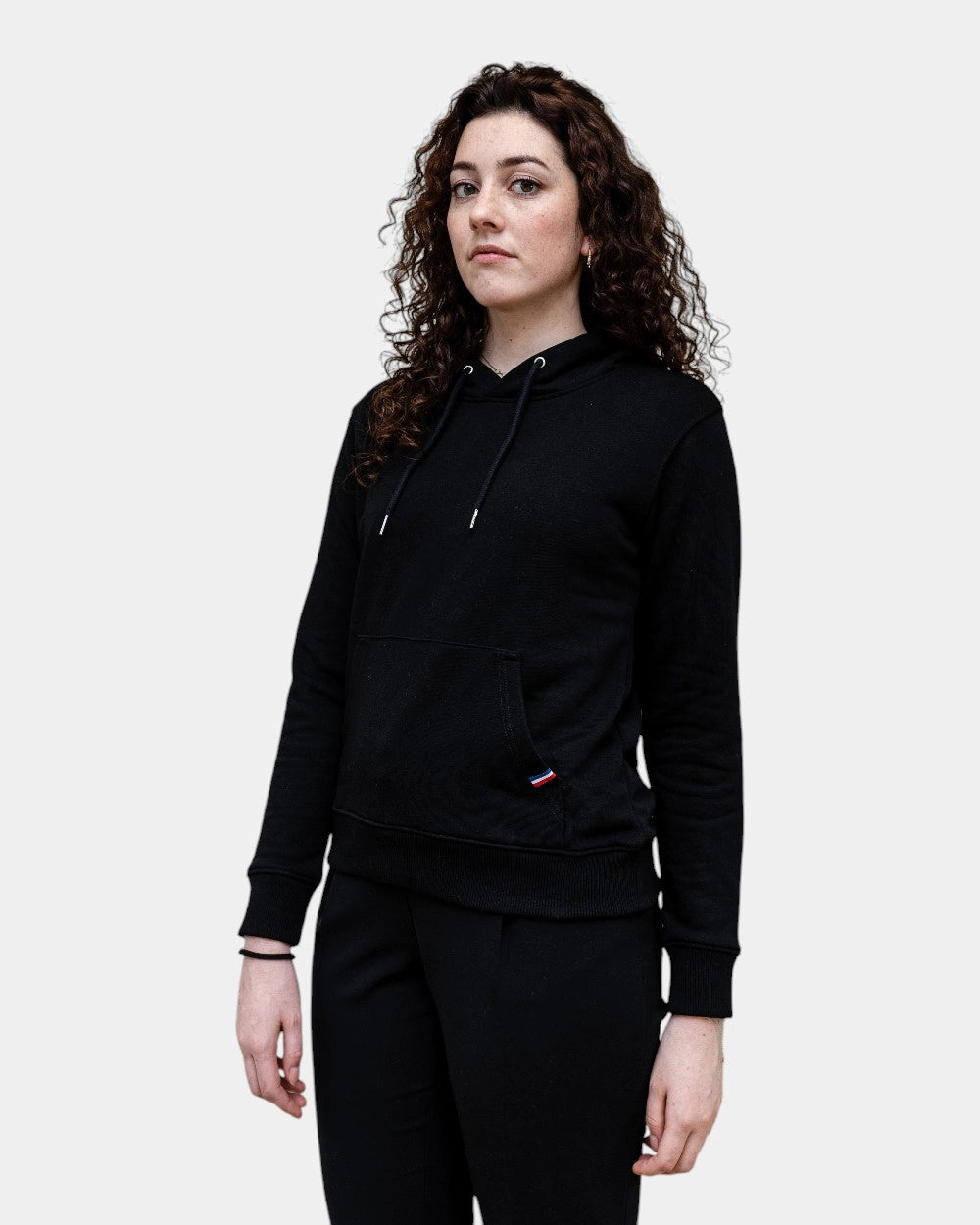 Damska bluza z kapturem Made in France z logo - 12