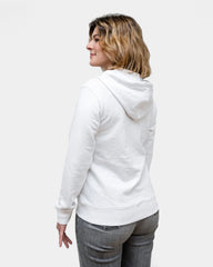 Damska bluza z kapturem na zamek Made in France z logo - 3