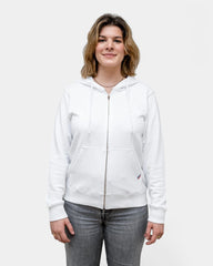 Damska bluza z kapturem na zamek Made in France z logo - 4