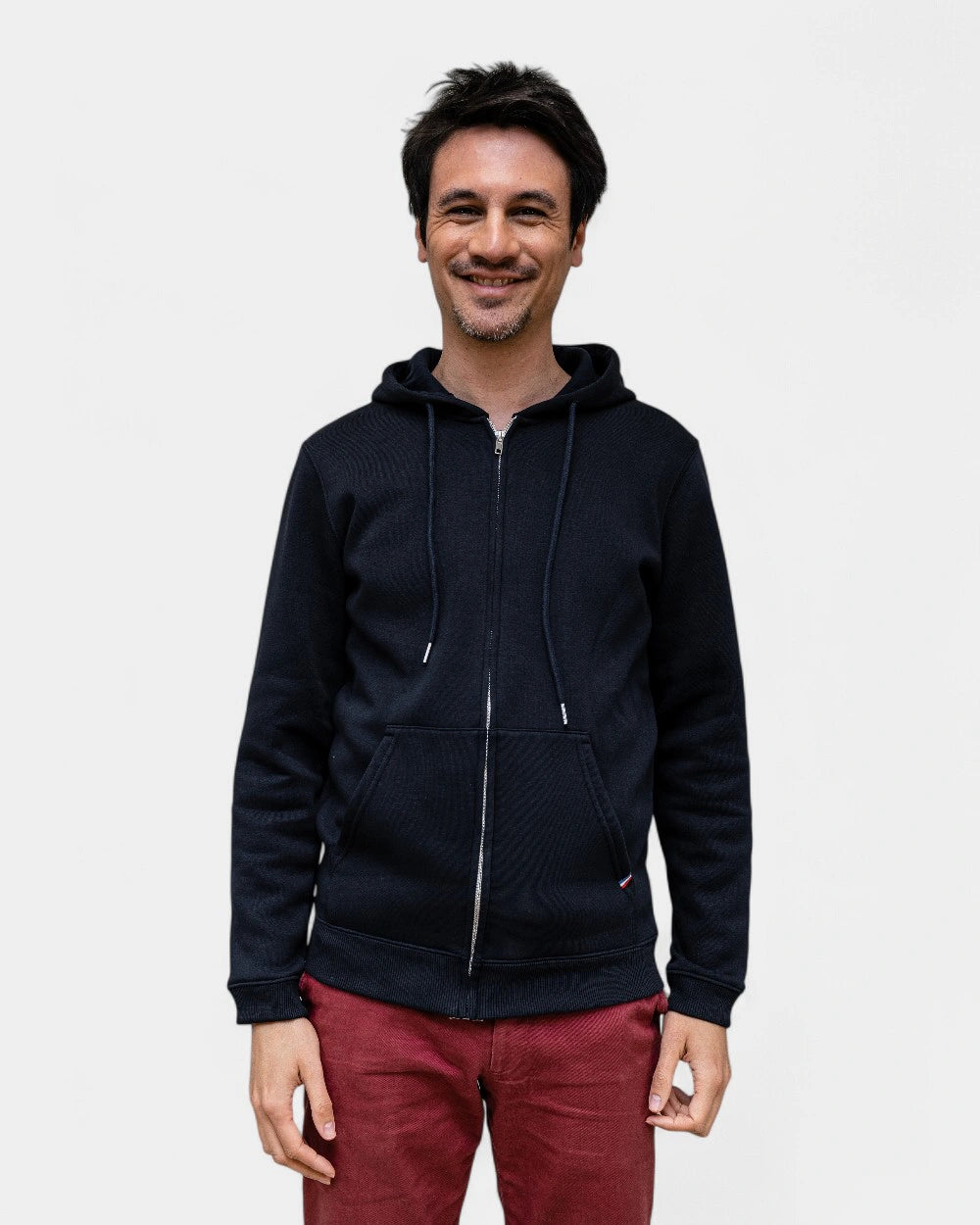 Męska bluza na zamek Made in France z logo - 9