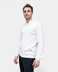 Męska bluza z kapturem na zamek Made in France z logo - 2