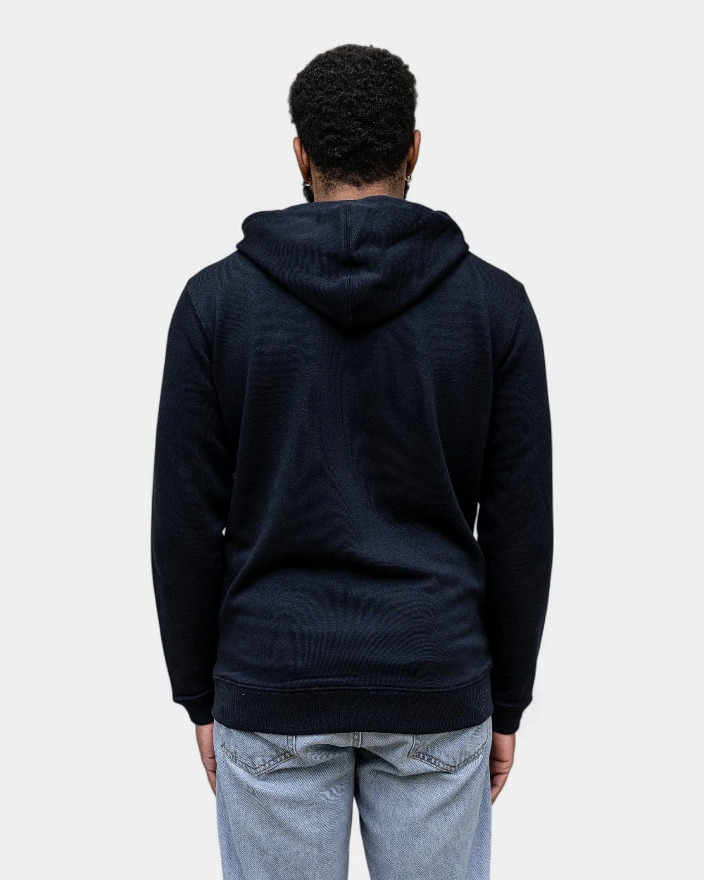 Męska bluza z kapturem na zamek Made in France z logo - 6