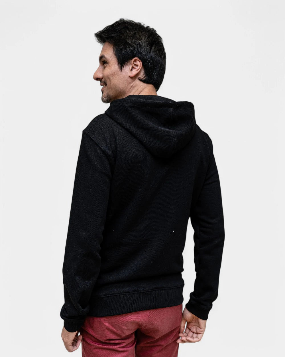 Męska bluza z kapturem na zamek Made in France z logo - 17