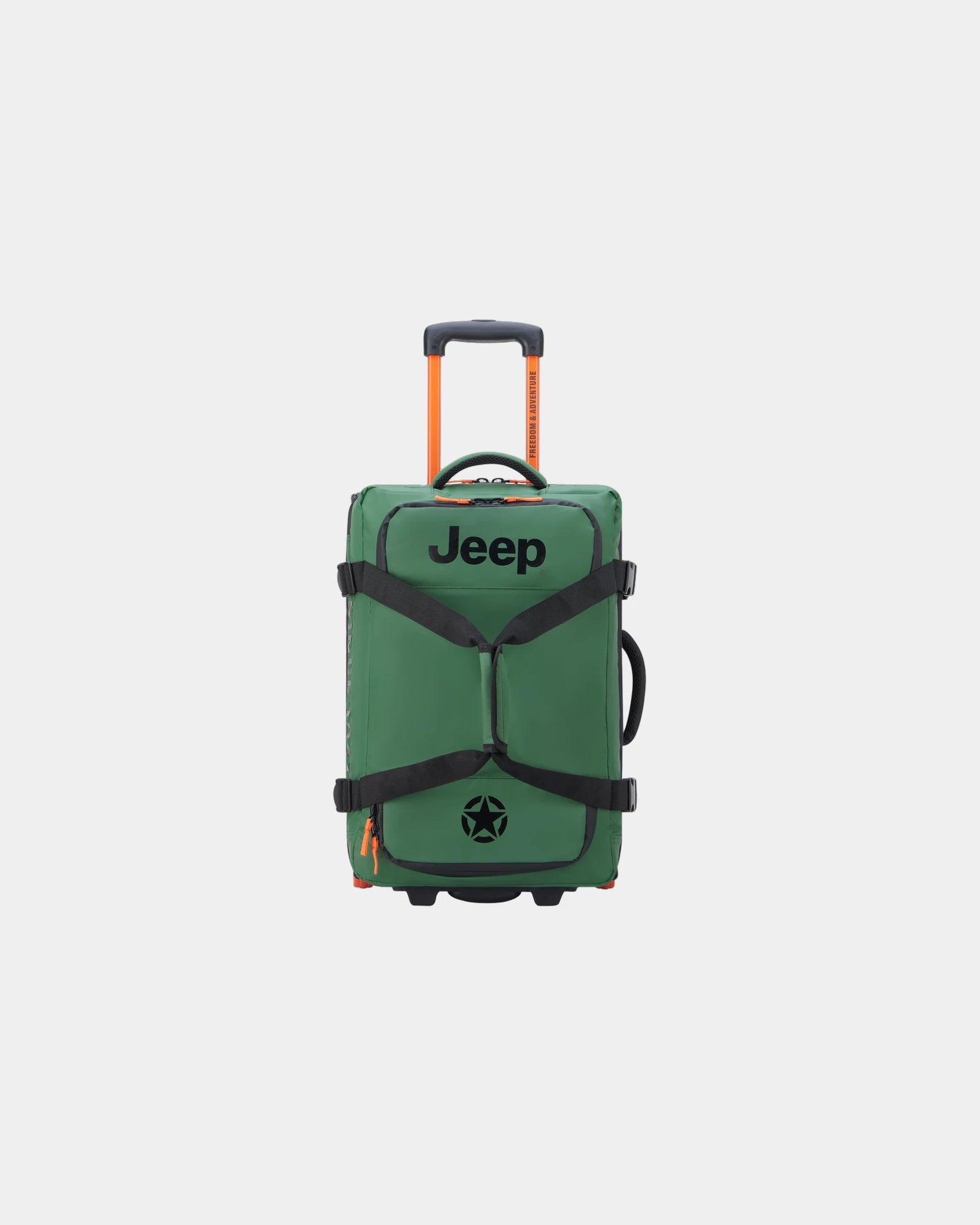 Torba podróżna trolley z poliestru z recyklingu 55 cm z nadrukiem - Zieleń wiązu