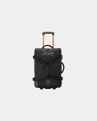 Torba podróżna trolley z poliestru z recyklingu 55 cm z nadrukiem - Czarny
