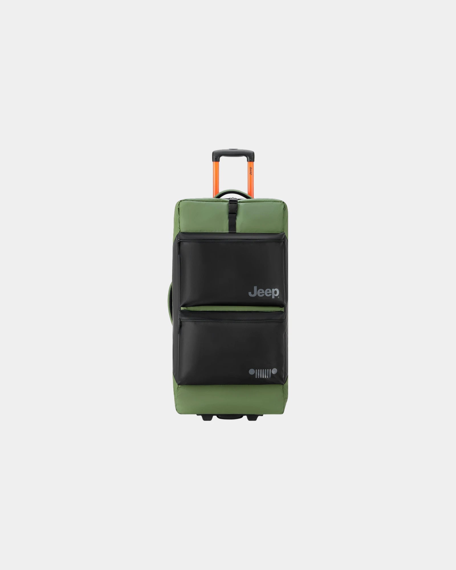 Torba podróżna trolley z poliestru z recyklingu 82 cm z nadrukiem - Zieleń wiązu