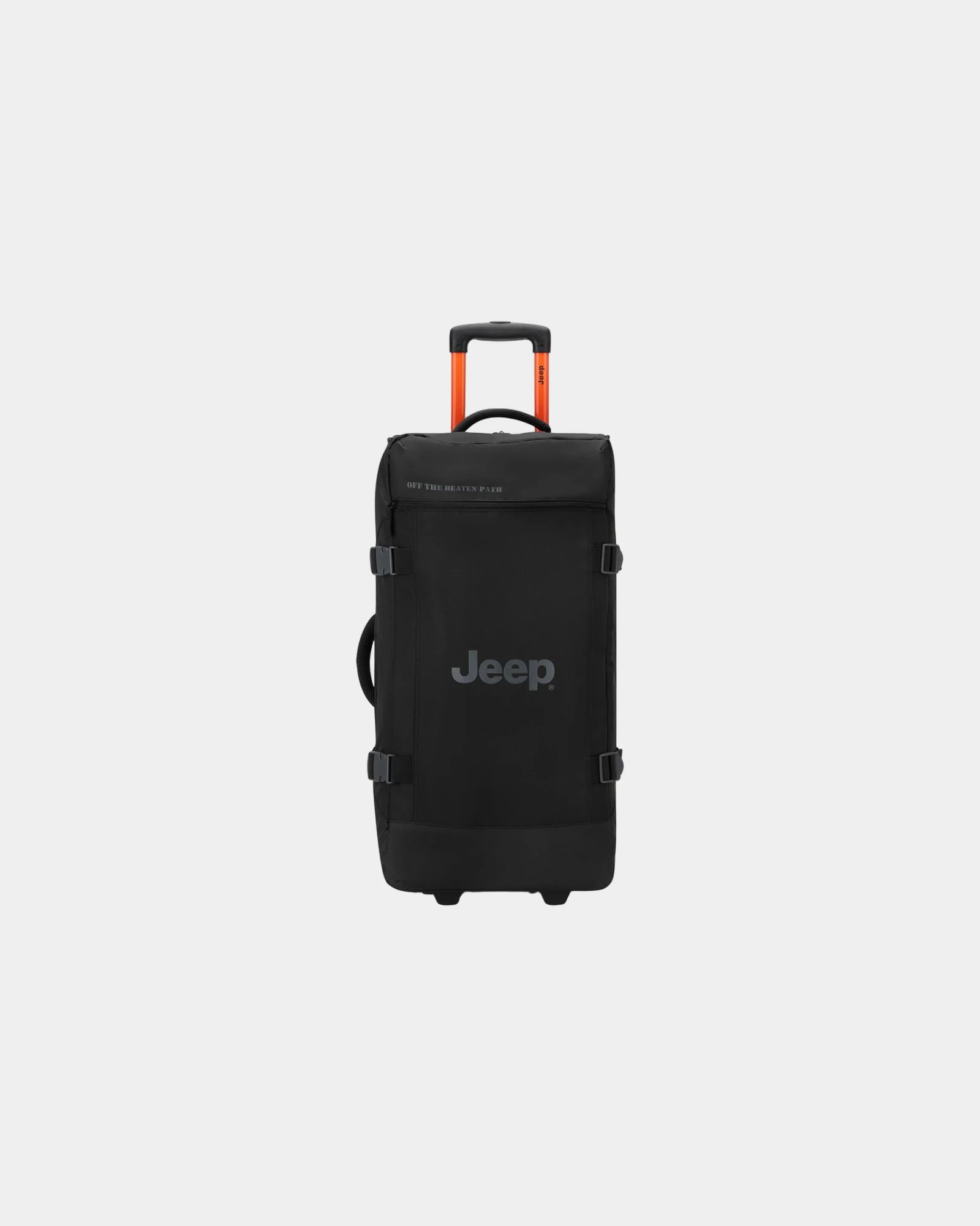 Torba podróżna trolley z poliestru z recyklingu 73 cm z nadrukiem - Czarny