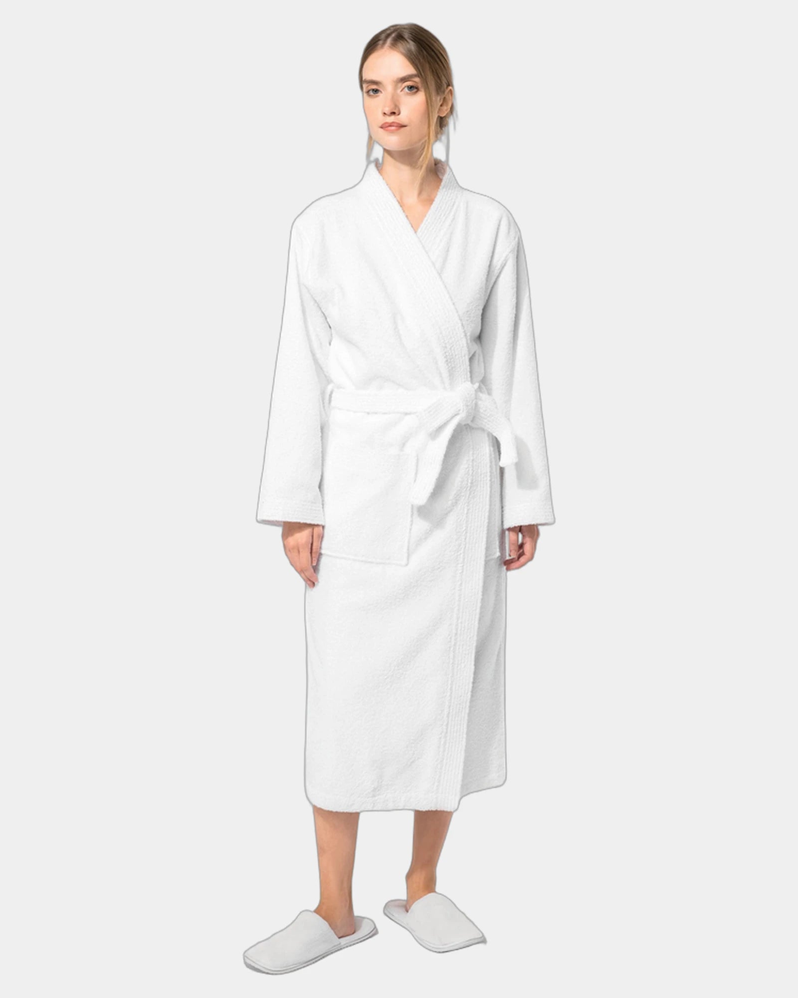 Szlafrok kimono z bawełny frotte 400 g/m² z nadrukiem - 3