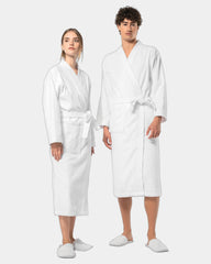 Szlafrok kimono z bawełny frotte 400 g/m² z nadrukiem - 4