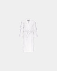 Szlafrok kimono z bawełny frotte 400 g/m² z nadrukiem - Biały