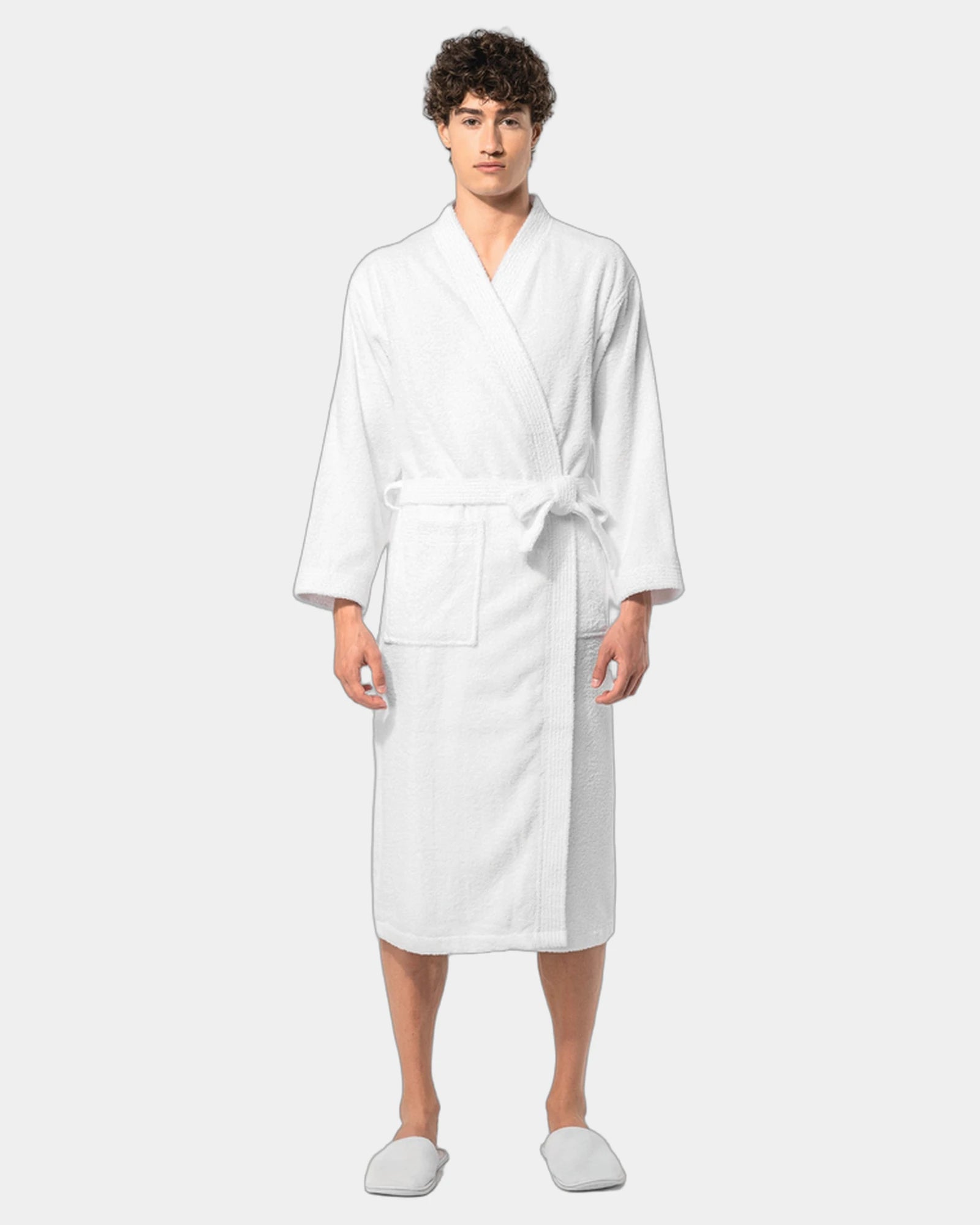 Szlafrok kimono z bawełny frotte 400 g/m² z nadrukiem - 5