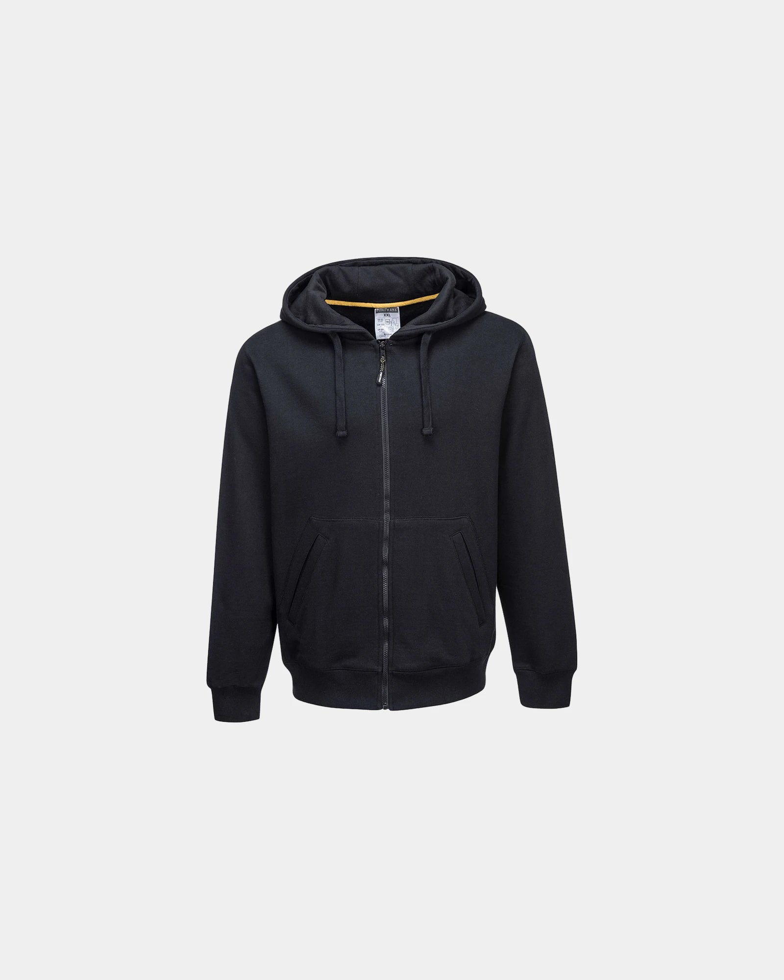 Bluza z kapturem Portwest z zamkiem błyskawicznym z nadrukiem - Czarny-błękitny