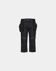 Spodnie robocze 3/4 Ripstop KX3 z nadrukiem - Czarny-błękitny