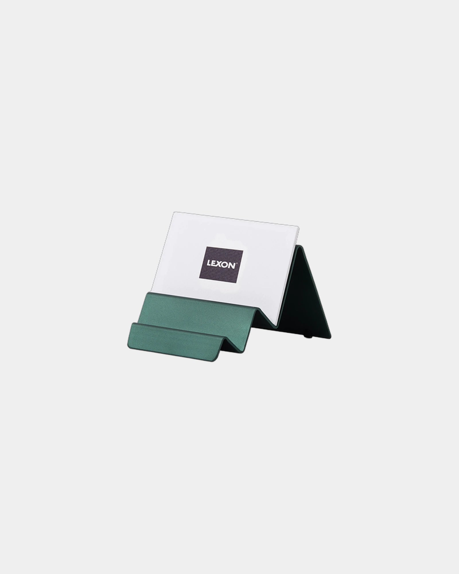 Stojak na wizytówki aluminiowy Lexon City Card Stand z nadrukiem - 3