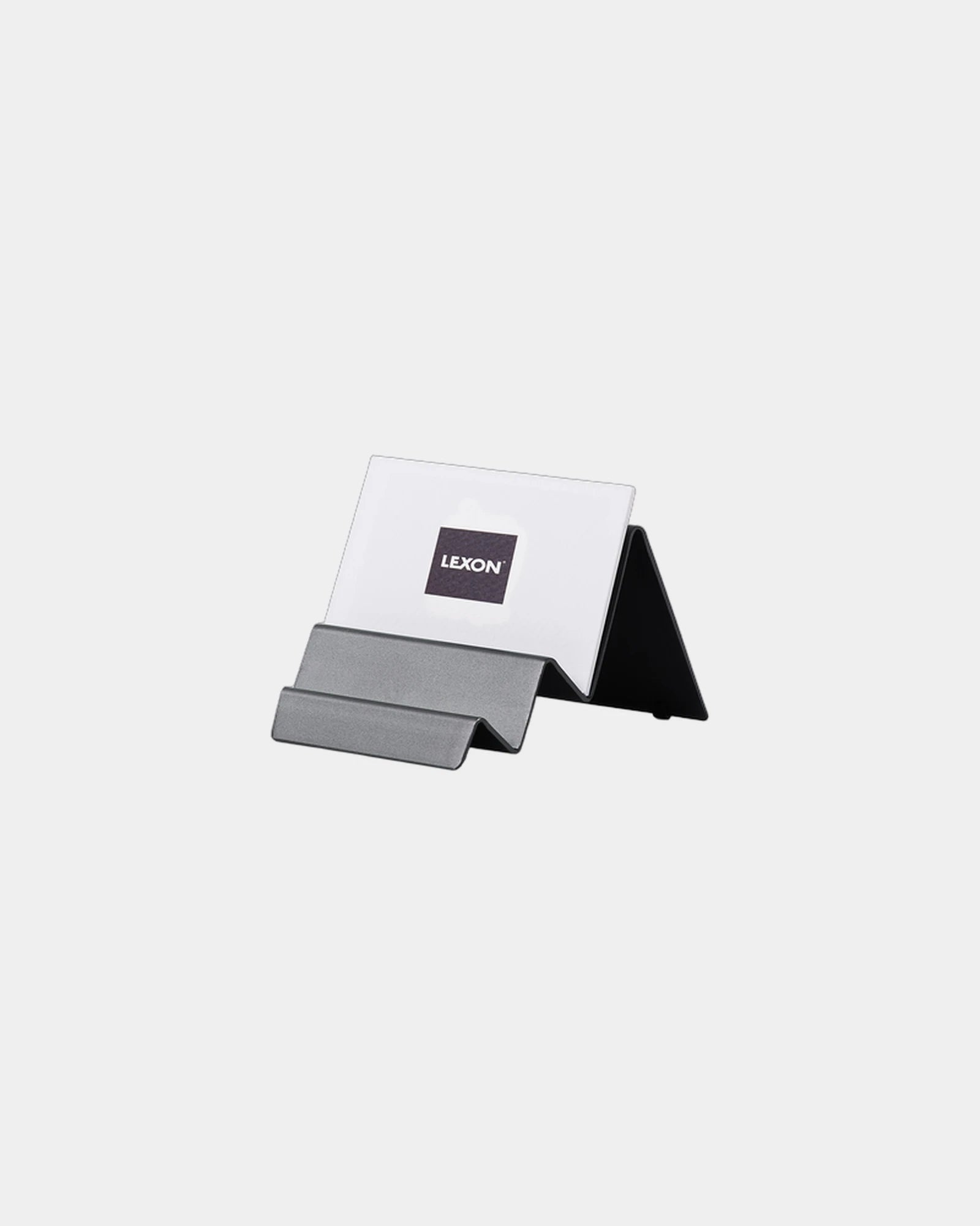 Stojak na wizytówki aluminiowy Lexon City Card Stand z nadrukiem - 5