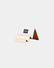 Stojak na wizytówki aluminiowy Lexon City Card Stand z nadrukiem - 1
