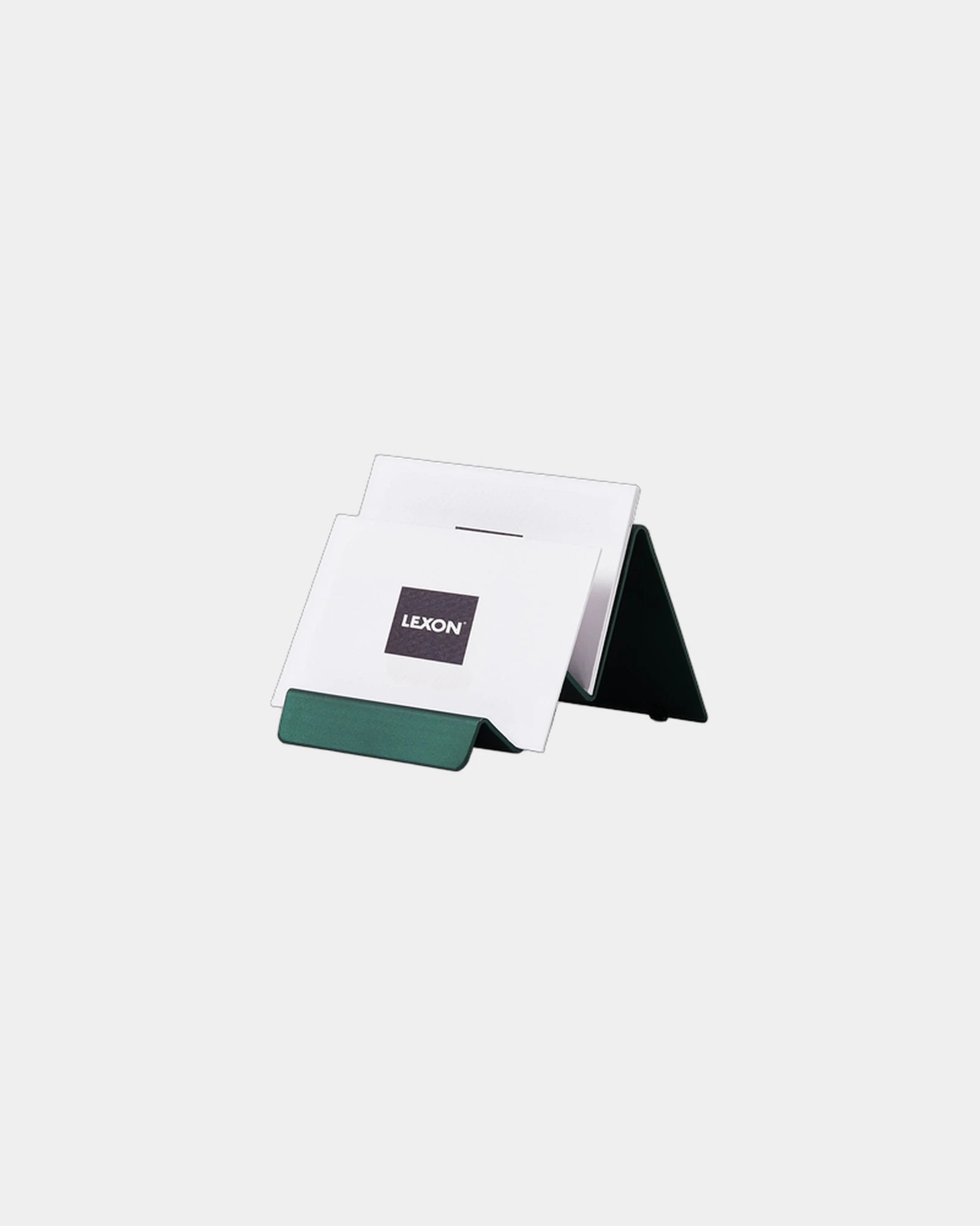 Stojak na wizytówki aluminiowy Lexon City Card Stand z nadrukiem - 4