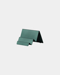 Stojak na wizytówki aluminiowy Lexon City Card Stand z nadrukiem - Zielony