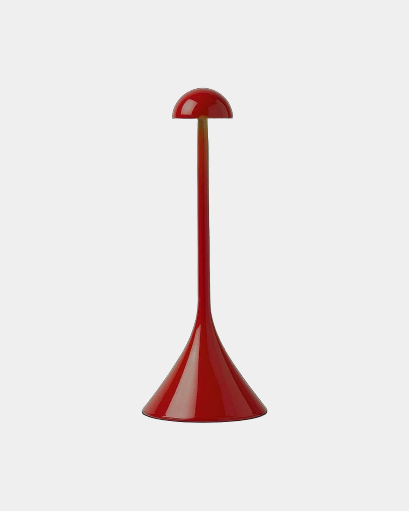 Lampka stołowa LED z ABS Lexon Steli S - Dome z nadrukiem - Błyszczący czerwony