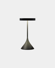 Lampa stołowa Lexon Steli Lounge Dome, aluminiowa, z nadrukiem - Czarny