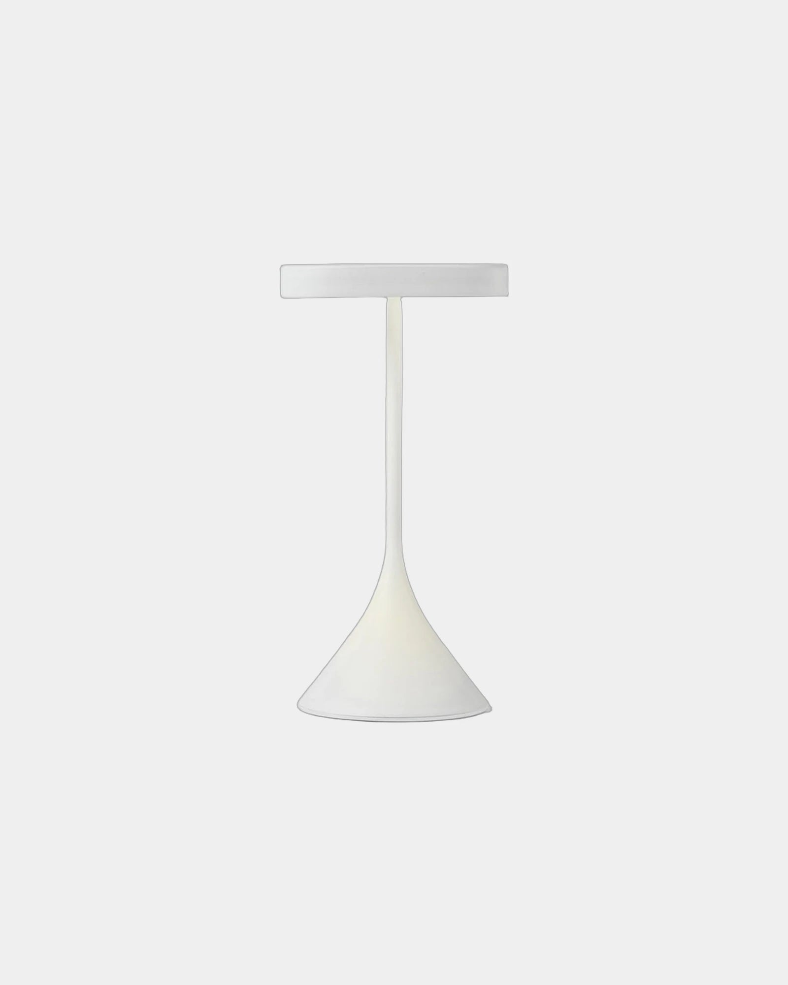 Lampa stołowa Lexon Steli Lounge Dome, aluminiowa, z nadrukiem - Biały