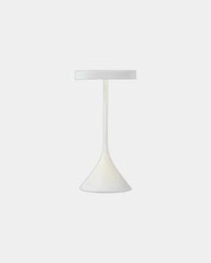 Lampa stołowa Lexon Steli Lounge Dome, aluminiowa, z nadrukiem - Biały