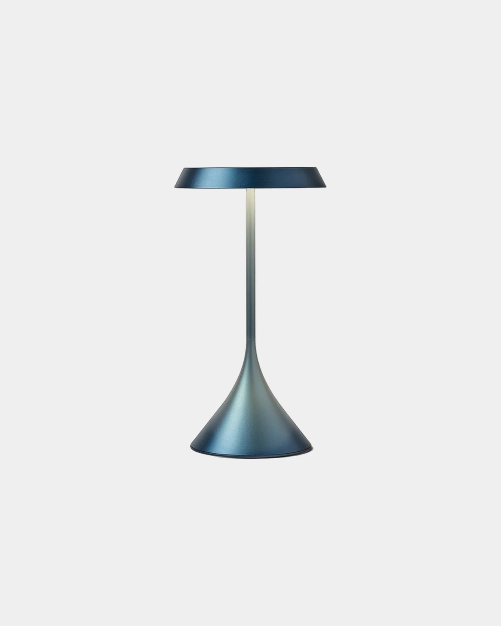 Lampa stołowa Lexon Steli Lounge Dome, aluminiowa, z nadrukiem - Ciemnoniebieski