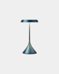 Lampa stołowa Lexon Steli Lounge Dome, aluminiowa, z nadrukiem - Ciemnoniebieski
