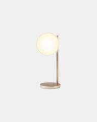 Lampka biurkowa aluminiowa Lexon Bubble Lamp z nadrukiem - Złoty