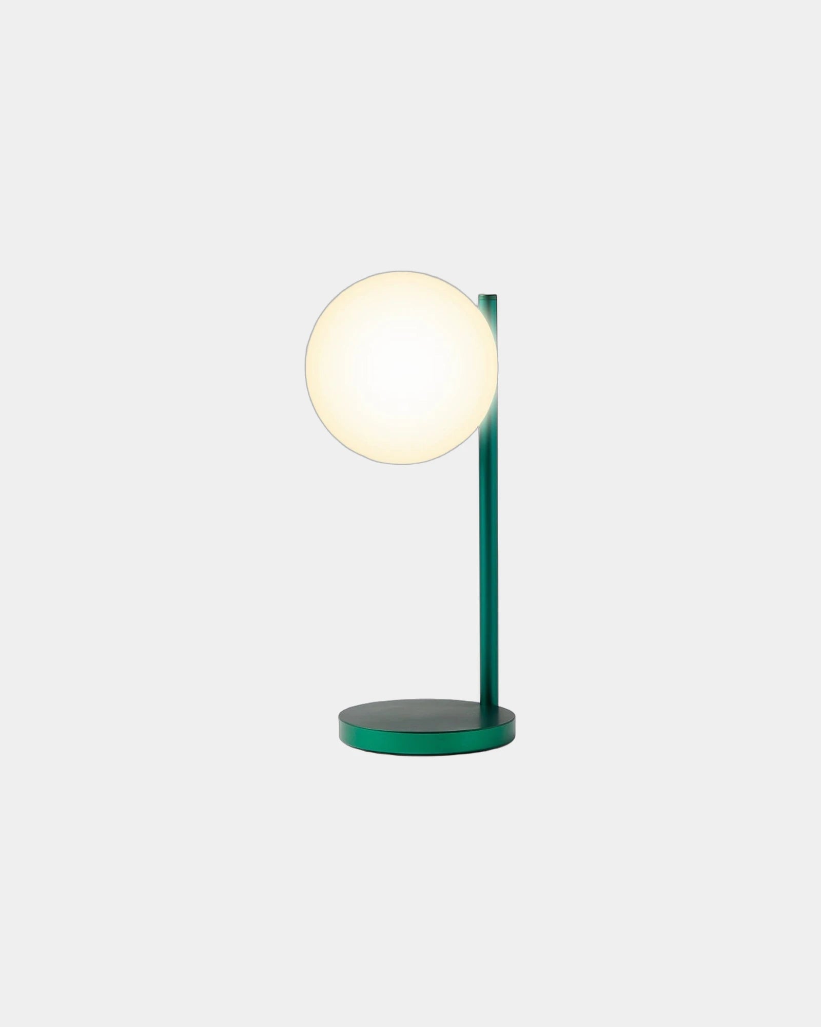 Lampka biurkowa aluminiowa Lexon Bubble Lamp z nadrukiem - Ciemnozielony