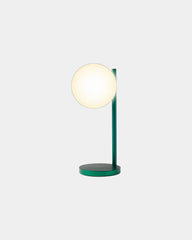 Lampka biurkowa aluminiowa Lexon Bubble Lamp z nadrukiem - Ciemnozielony