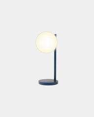 Lampka biurkowa aluminiowa Lexon Bubble Lamp z nadrukiem - Ciemnoniebieski