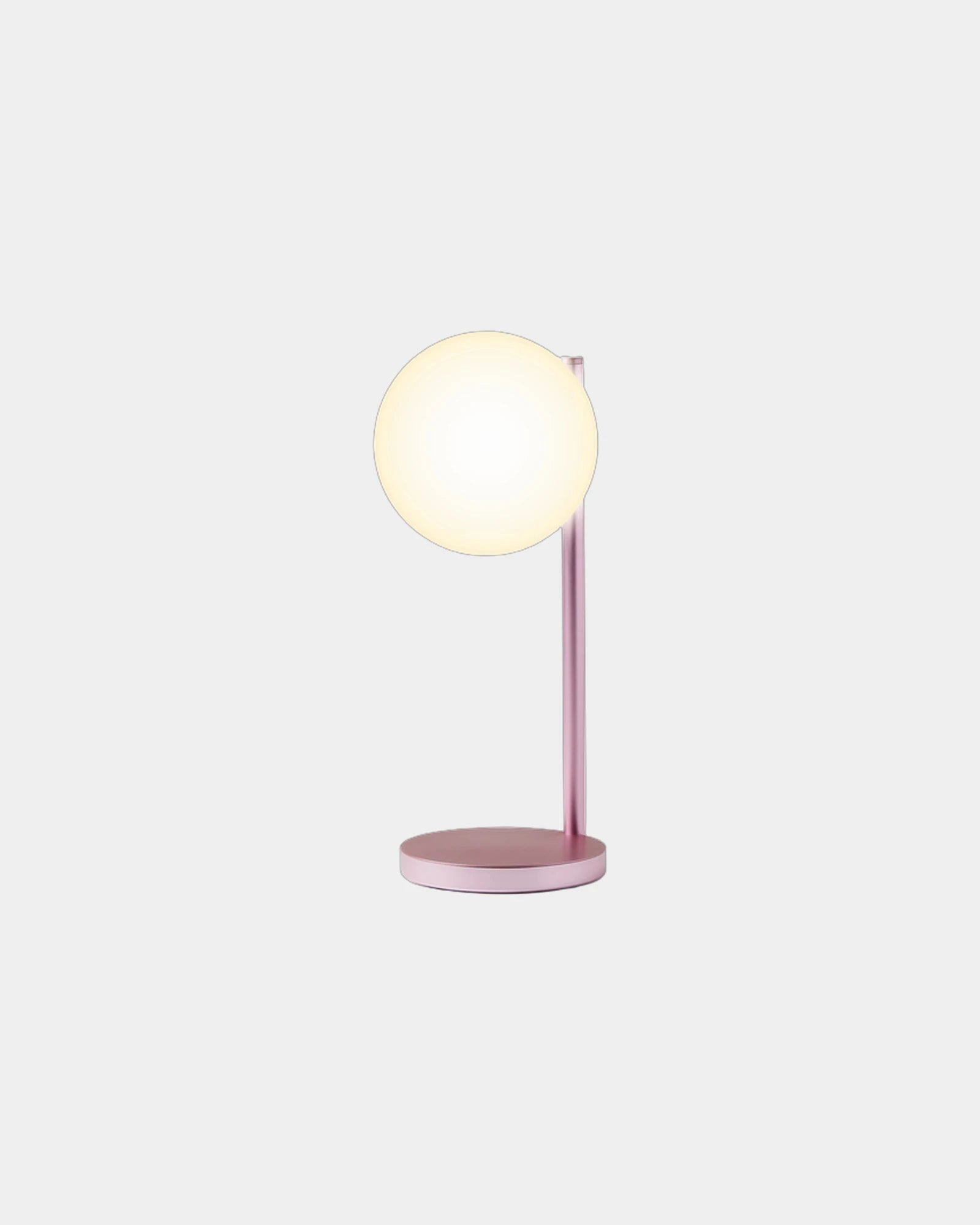 Lampka biurkowa aluminiowa Lexon Bubble Lamp z nadrukiem - Jasny róż