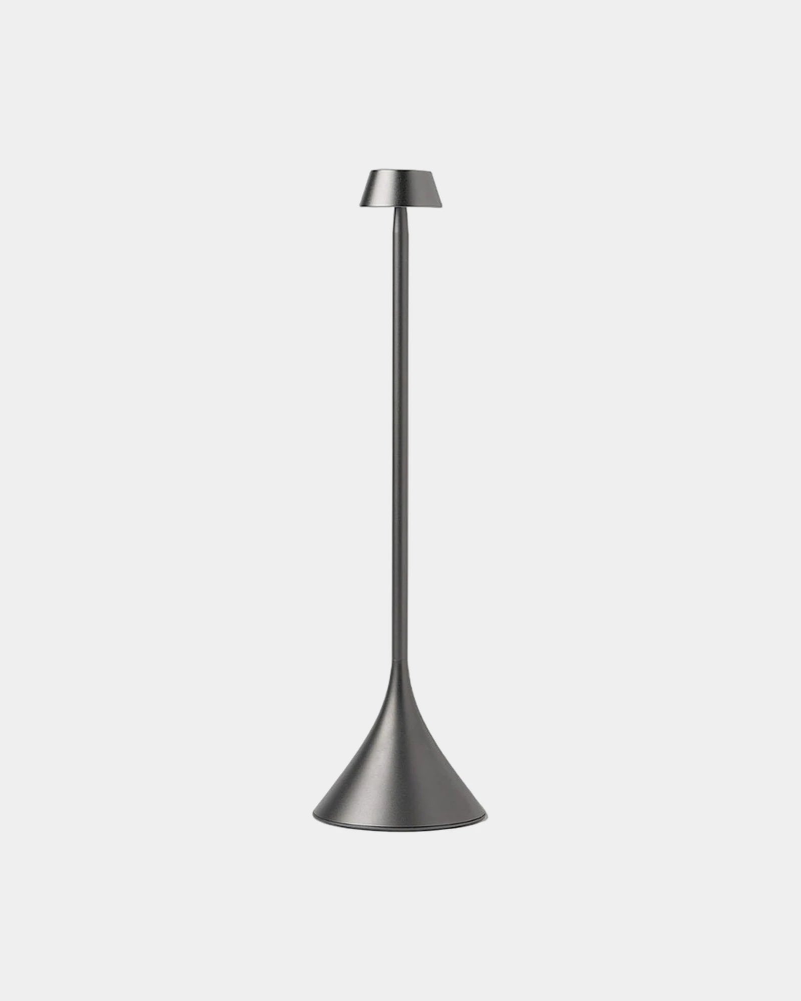 Lampe de table aluminium Lexon Steli Dome à personnaliser - Gun Metal
