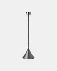 Lampe de table aluminium Lexon Steli Dome à personnaliser - Gun Metal