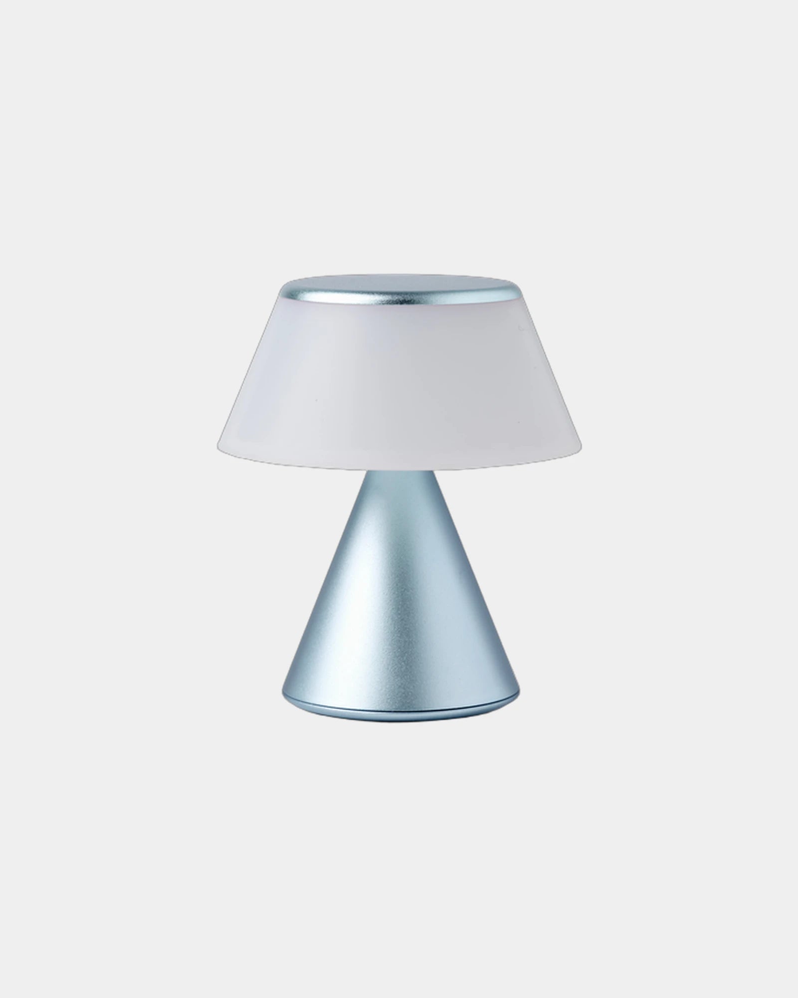 Lampka LED przenośna aluminiowa Lexon Luma S z nadrukiem - Jasnoniebieski