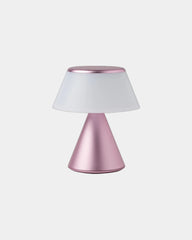 Lampka LED przenośna aluminiowa Lexon Luma S z nadrukiem - Jasny róż
