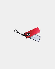 Zawieszka na bagaż aluminiowa Lexon Neo Luggage Tag z nadrukiem - Czerwony